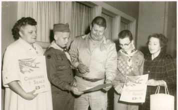 Christmas Seals in 1957