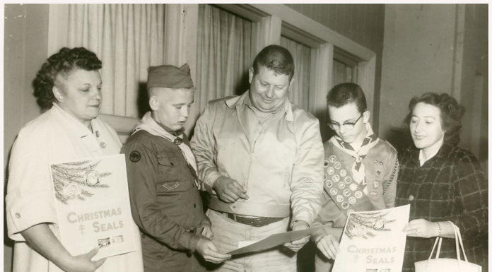 Christmas Seals in 1957