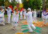 Dancing at Dia de Muertos, Healdsuburg