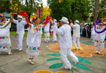 Dancing at Dia de Muertos, Healdsuburg