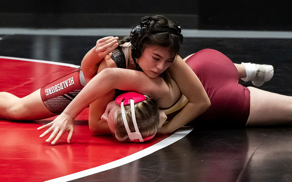 Healdsburg wrestler Serena Dimas