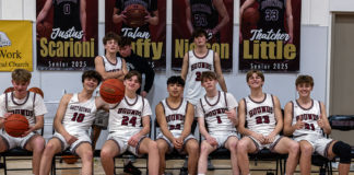 Healdsburg High's Varsity Basketball team, 2025.