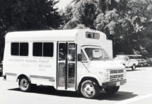 City bus system in 1975