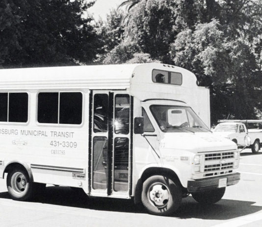 City bus system in 1975