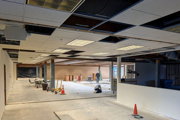 Healdsburg Library being remodeled