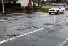 Potholes on March Avenue