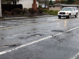 Potholes on March Avenue