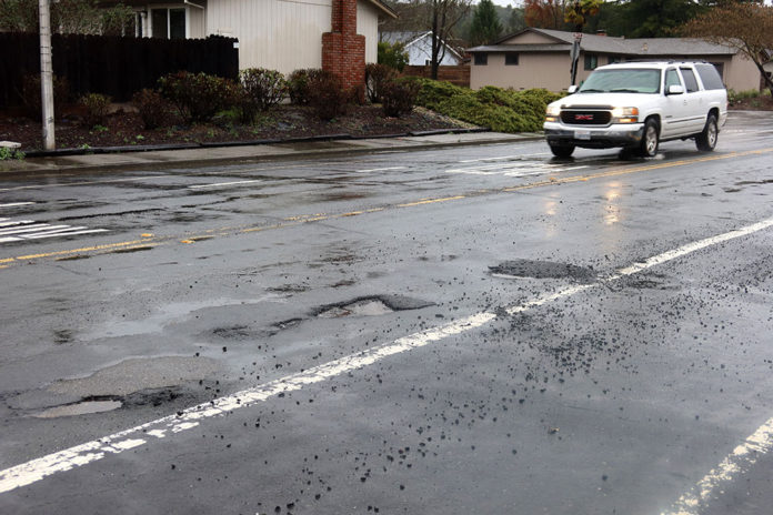 Potholes on March Avenue