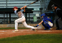 Xander Harms takes a big swing