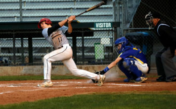 Xander Harms takes a big swing