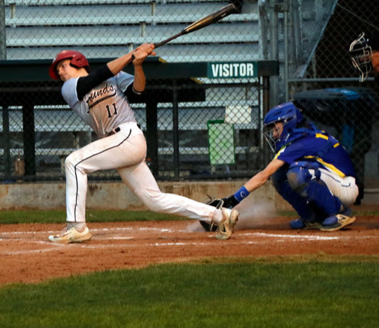 Xander Harms takes a big swing