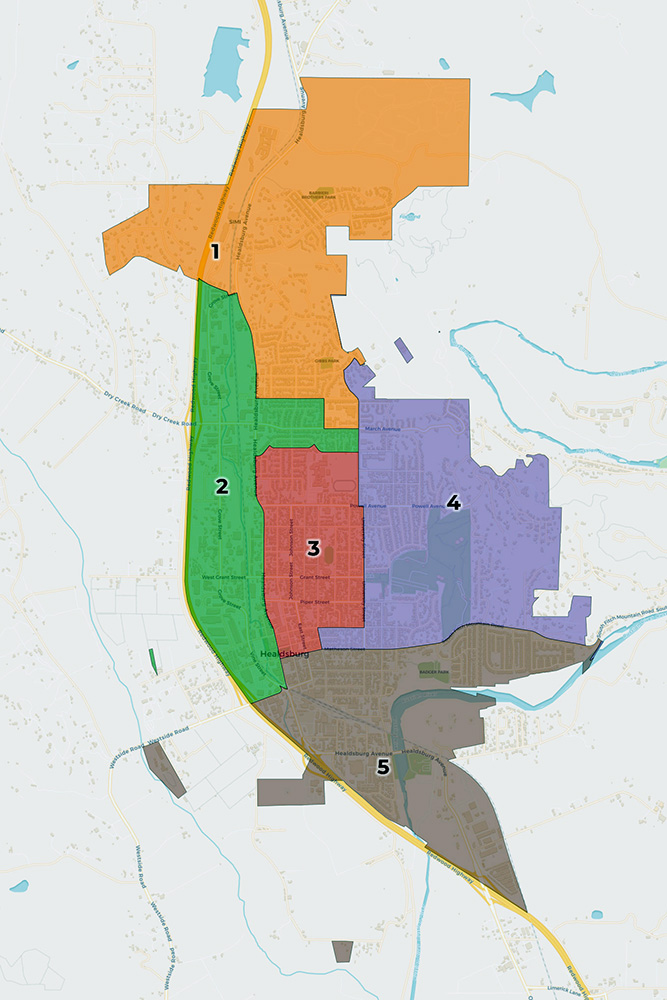 District Map of Healdsburg