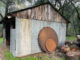 Lumber milling blades outside of Healdsburg